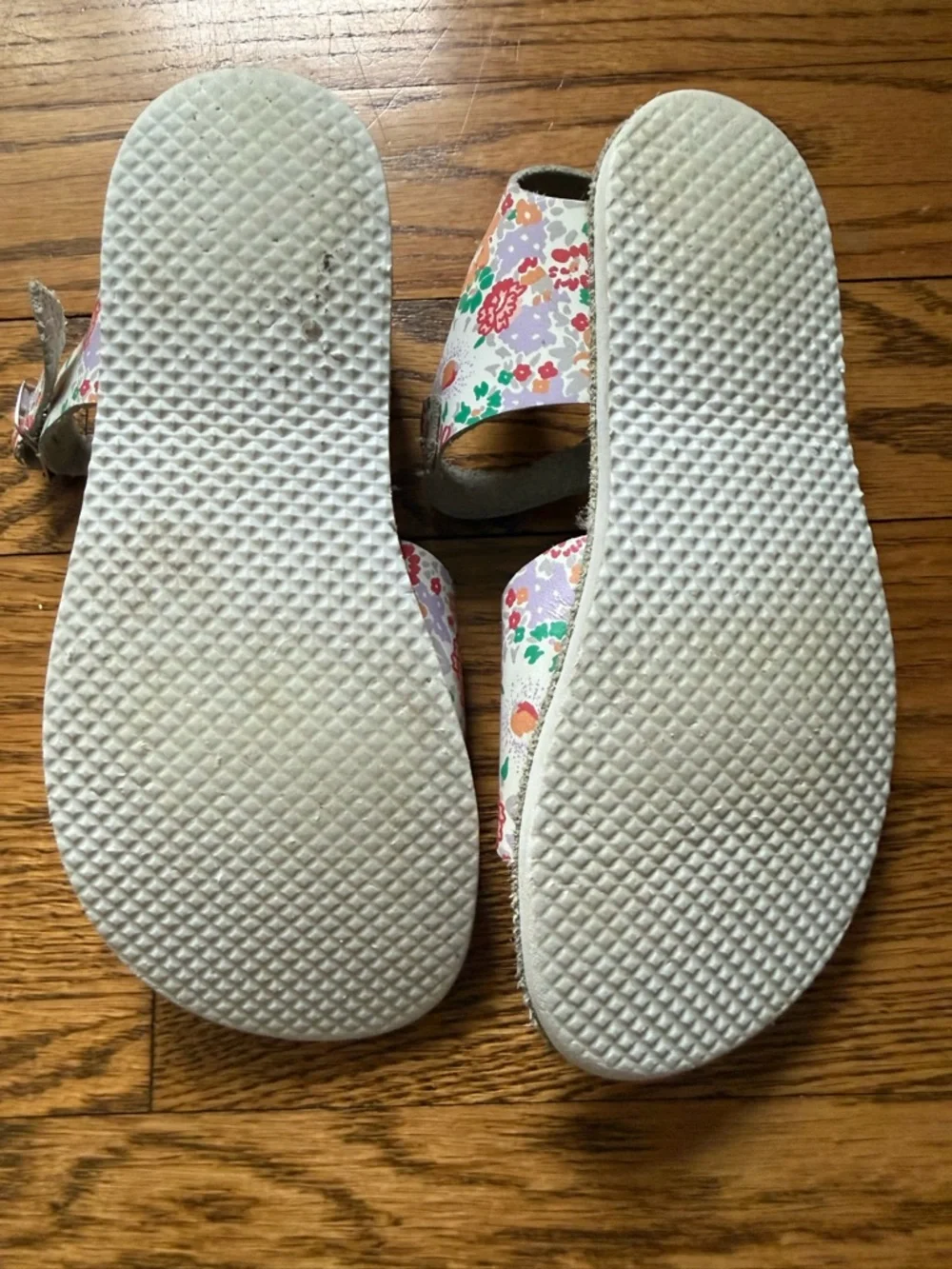 Zimmermann x Minnow Floral Kids Sandals Size 10 Peach Mint Lavender VGUC